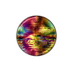 Electric Tie Dye Colors Hat Clip Ball Marker (4 Pack) by SpinnyChairDesigns