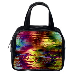 Electric Tie Dye Colors Classic Handbag (one Side) by SpinnyChairDesigns