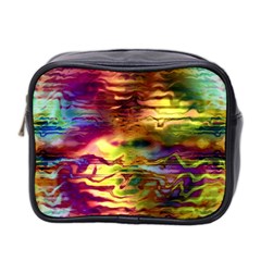 Electric Tie Dye Colors Mini Toiletries Bag (two Sides) by SpinnyChairDesigns