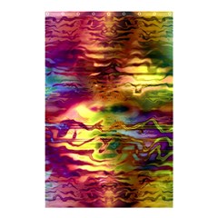 Electric Tie Dye Colors Shower Curtain 48  X 72  (small)  by SpinnyChairDesigns