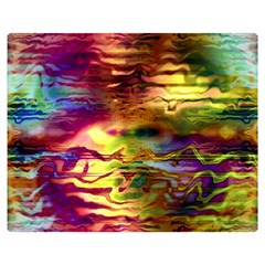 Electric Tie Dye Colors Double Sided Flano Blanket (medium)  by SpinnyChairDesigns