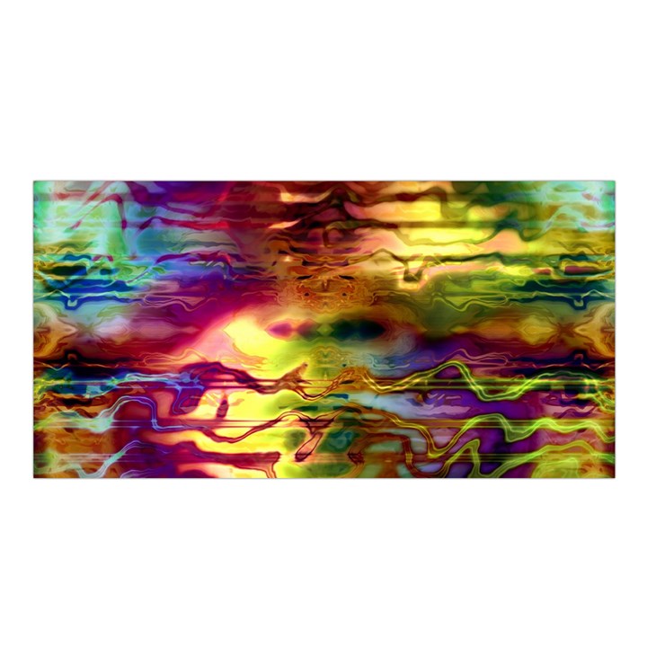 Electric Tie Dye Colors Satin Shawl