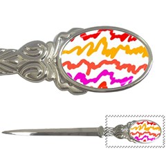 Multicolored Scribble Abstract Pattern Letter Opener by dflcprintsclothing