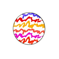 Multicolored Scribble Abstract Pattern Hat Clip Ball Marker (4 Pack) by dflcprintsclothing