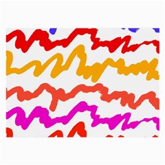 Multicolored Scribble Abstract Pattern Large Glasses Cloth (2 Sides) by dflcprintsclothing