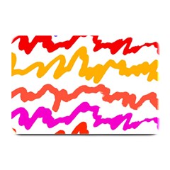 Multicolored Scribble Abstract Pattern Plate Mats by dflcprintsclothing