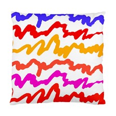 Multicolored Scribble Abstract Pattern Standard Cushion Case (two Sides) by dflcprintsclothing