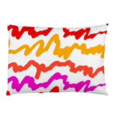 Multicolored Scribble Abstract Pattern Pillow Case by dflcprintsclothing