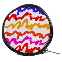 Multicolored Scribble Abstract Pattern Mini Makeup Bag by dflcprintsclothing