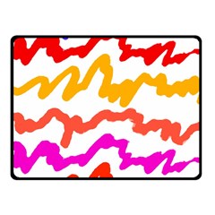 Multicolored Scribble Abstract Pattern Fleece Blanket (small) by dflcprintsclothing