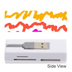 Multicolored Scribble Abstract Pattern Memory Card Reader (stick) by dflcprintsclothing