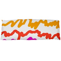 Multicolored Scribble Abstract Pattern Body Pillow Case Dakimakura (two Sides) by dflcprintsclothing