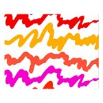 Multicolored Scribble Abstract Pattern Double Sided Flano Blanket (Large)  80 x60  Blanket Front