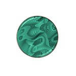 Biscay Green Swirls Hat Clip Ball Marker (10 pack) Front