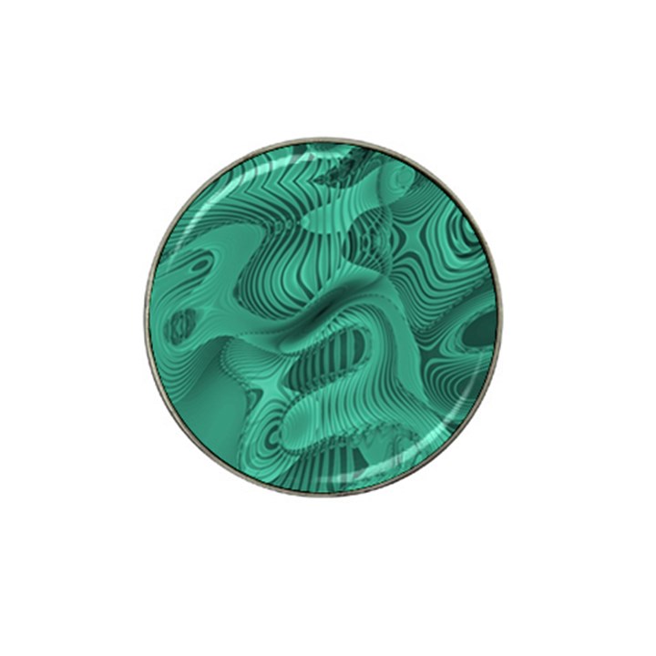 Biscay Green Swirls Hat Clip Ball Marker (10 pack)