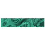 Biscay Green Swirls Small Flano Scarf Front