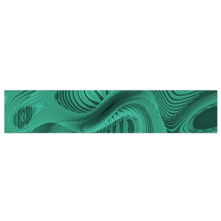 Biscay Green Swirls Small Flano Scarf