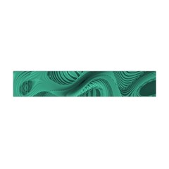 Biscay Green Swirls Flano Scarf (mini) by SpinnyChairDesigns