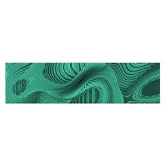 Biscay Green Swirls Satin Scarf (oblong) by SpinnyChairDesigns