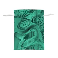 Biscay Green Swirls Lightweight Drawstring Pouch (s) by SpinnyChairDesigns