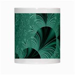 Biscay Green Black Spirals White Mugs Center