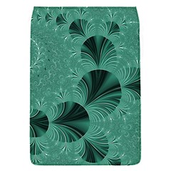 Biscay Green Black Spirals Removable Flap Cover (s) by SpinnyChairDesigns