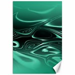 Biscay Green Black Swirls Canvas 20  x 30  19.62 x28.9  Canvas - 1