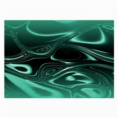 Biscay Green Black Swirls Large Glasses Cloth (2 Sides)