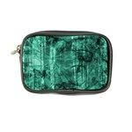 Biscay Green Black Textured Coin Purse Front