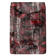 Red Black Abstract Texture Removable Flap Cover (s) by SpinnyChairDesigns