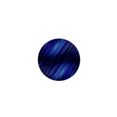 Indigo And Black Stripes 1  Mini Buttons by SpinnyChairDesigns