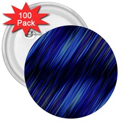 Indigo and Black Stripes 3  Buttons (100 pack) 