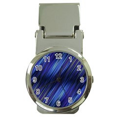 Indigo and Black Stripes Money Clip Watches