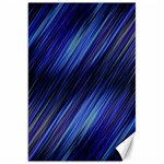 Indigo and Black Stripes Canvas 20  x 30  19.62 x28.9  Canvas - 1