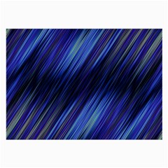 Indigo and Black Stripes Large Glasses Cloth (2 Sides)