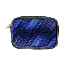 Indigo And Black Stripes Coin Purse by SpinnyChairDesigns