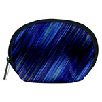 Indigo and Black Stripes Accessory Pouch (Medium) Front