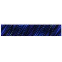 Indigo And Black Stripes Large Flano Scarf  by SpinnyChairDesigns