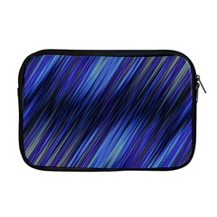 Indigo and Black Stripes Apple MacBook Pro 17  Zipper Case