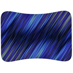 Indigo and Black Stripes Velour Seat Head Rest Cushion