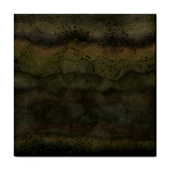 Army Green Grunge Texture Tile Coaster by SpinnyChairDesigns