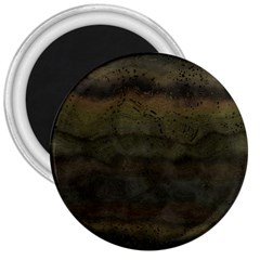 Army Green Grunge Texture 3  Magnets by SpinnyChairDesigns