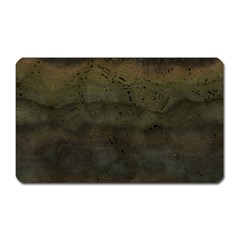 Army Green Grunge Texture Magnet (rectangular) by SpinnyChairDesigns