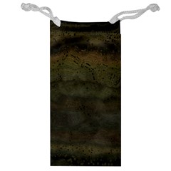 Army Green Grunge Texture Jewelry Bag by SpinnyChairDesigns