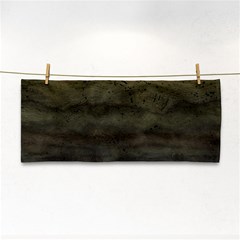 Army Green Grunge Texture Hand Towel by SpinnyChairDesigns