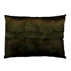 Army Green Grunge Texture Pillow Case by SpinnyChairDesigns