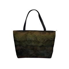 Army Green Grunge Texture Classic Shoulder Handbag by SpinnyChairDesigns