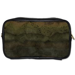 Army Green Grunge Texture Toiletries Bag (one Side) by SpinnyChairDesigns