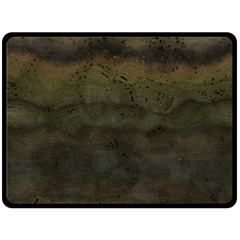 Army Green Grunge Texture Fleece Blanket (large)  by SpinnyChairDesigns