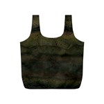 Army Green Grunge Texture Full Print Recycle Bag (S) Front